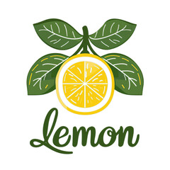 illustration of a lemon on the transparent background. generative ai