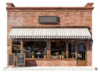 PNG Brick coffee shop refrigerator furniture appliance.