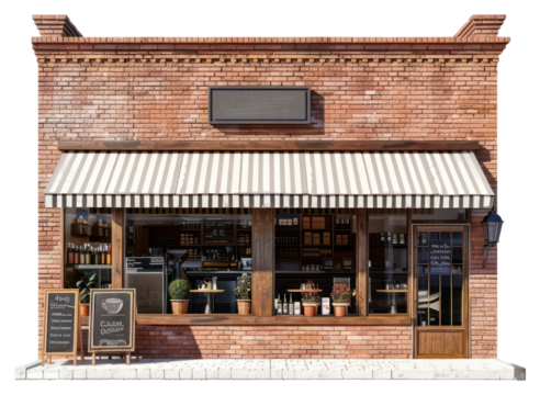 PNG Brick coffee shop refrigerator furniture appliance.