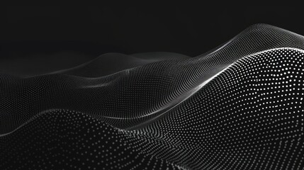 Abstract dotwork background with a black grain texture, creating a gradient stipple sand effect from dots. Vector illustration.