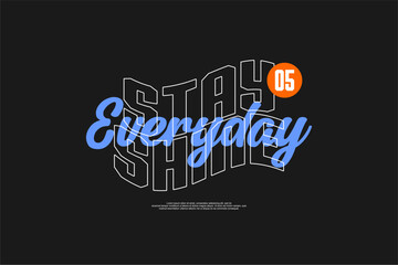 Naklejka premium Vector streetwear design ideas concept vector graphic tee design suitable for printing