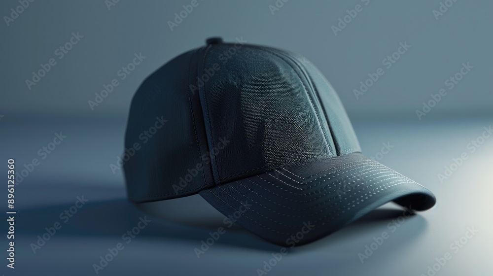 Wall mural A lone baseball cap sits atop a table, perfect for adding context to your scene or story