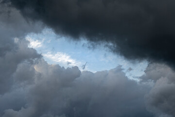 Dramatic Storm Clouds Background in the Stormy Weather
