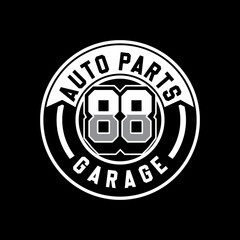 AUTO PARTS GARAGE VECTOR LOGO 88