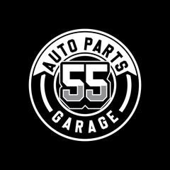 AUTO PARTS GARAGE VECTOR LOGO 55