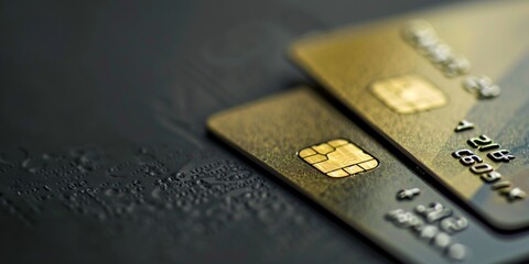 close up of a credit card