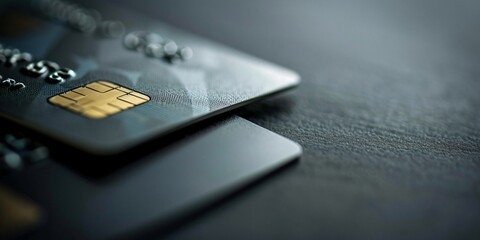 close up of a credit card