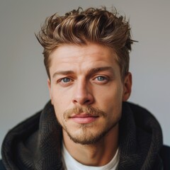 Fototapeta premium Nahaufnahme eines Haarmodels, Haare, Model