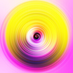 Colorful radial motion effect. Abstract rounded background. Color curves and sphere. Multi color gradient rings and circles wallpaper. Colored texture backdrop and banner.