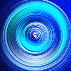 Fototapeta premium Colorful radial motion effect. Abstract rounded background. Color curves and sphere.