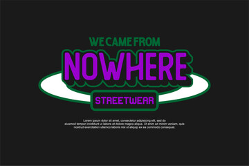 Vector streetwear design ideas concept vector graphic tee design suitable for printing