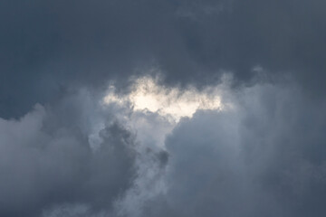 Dark and Dramatic Storm Clouds Area Background
