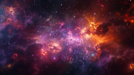 Fototapeta premium Cosmic Wonders: A Vivid Journey through the Universe