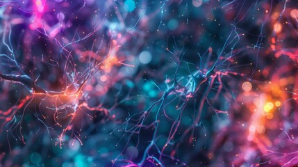 Synaptic Sparkle: Neural Network in Vivid Colors