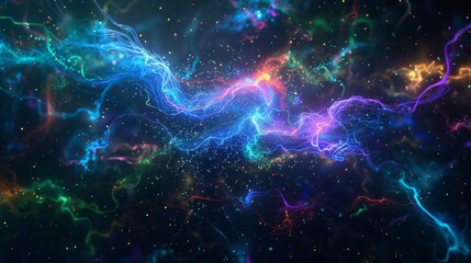 Cosmic Synapse: The Dance of Energy in Space