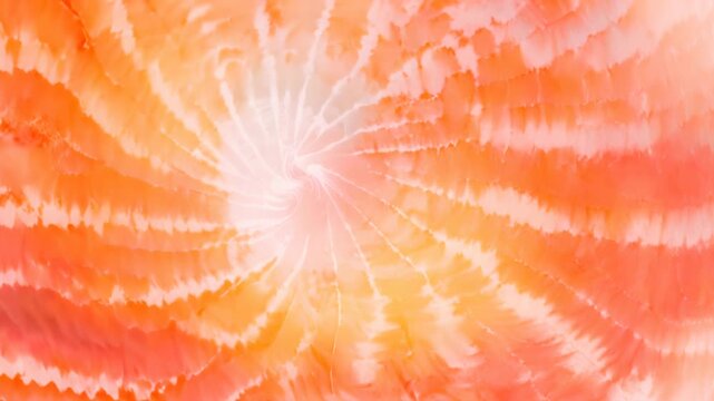Tie Dye pattern background. Watercolor peach color abstract texture, washed out effect	
