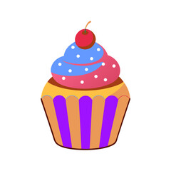 birthday cake color vector