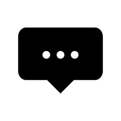 bubble speech icon template