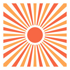 Retro Sunburst clipart Element Decoration