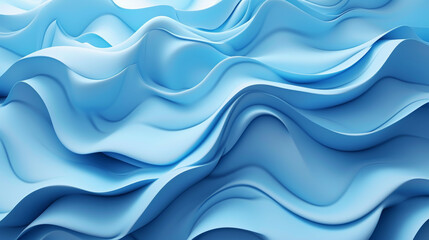 Fototapeta premium Abstract blue layered waves background