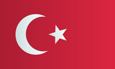 Turkish national flag. Turkey identity