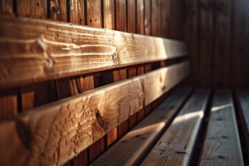 A serene and inviting sauna room with warm wooden paneling, perfect for relaxation. The beautiful decor creates a calming atmosphere.