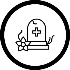 Obraz premium Grave Icon Design