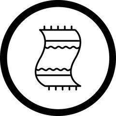 Beach towel Icon Design