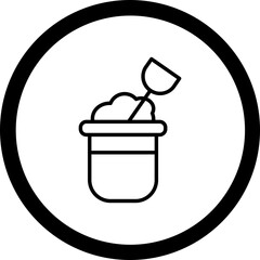 Sand bucket Icon Design