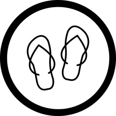 Slippers Icon Design
