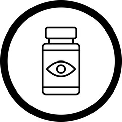 Pills Bottle Icon Design
