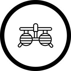 Surgical Glasses Icon Design