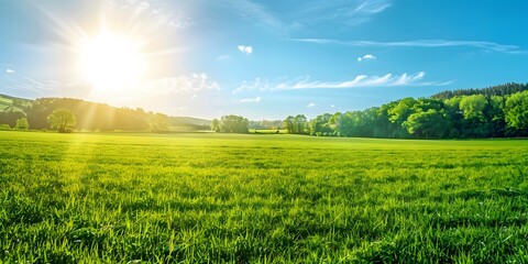 Serene Summer Meadow. Nature's beauty concept