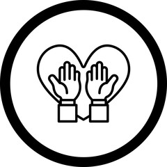 Obraz premium Hand Up Icon Design