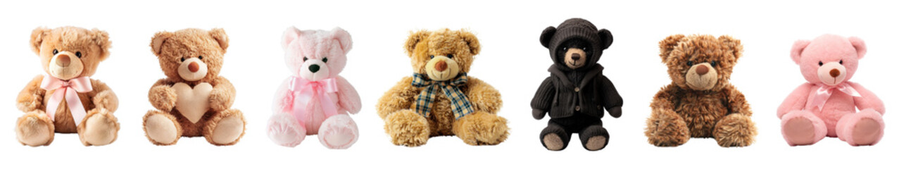 Obraz premium teddy bear png cut out element set