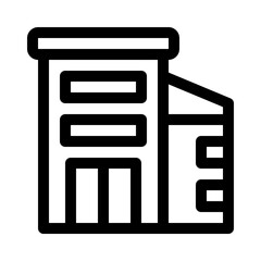 Fototapeta premium skycraper line icon