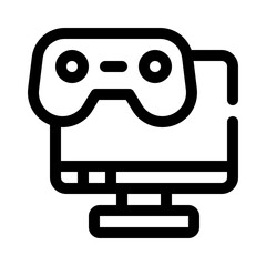 gaming line icon