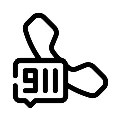 911 call line icon