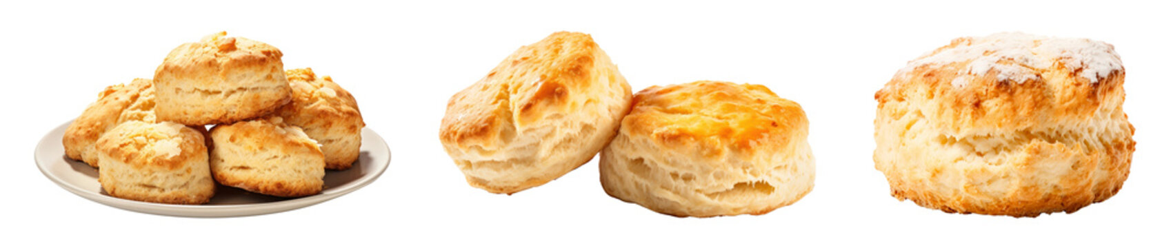 Scone png cut out element set