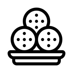 meatballs line icon