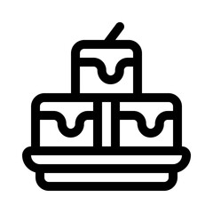 stinky tofu line icon