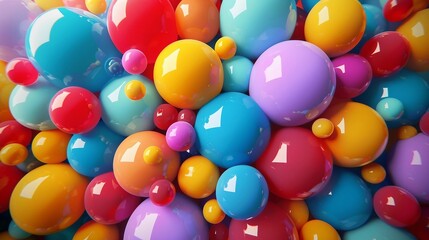 a bunch of balloons that are in the air