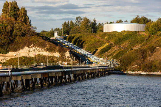 Oil storage tanks for offloading ships