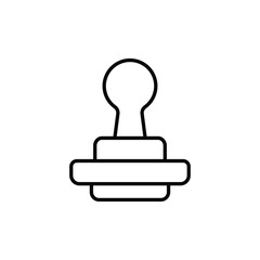  Cloning tool icon design with white background stock illustration