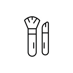 Brushes icon design with white background stock illustration