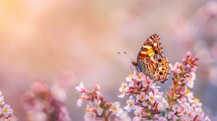 Obraz premium butterfly on flower