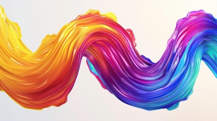 Color brush paint ribbon stroke swirl abstract splash background wave. Brush brushstroke color ribbon paint stroke flow shape wavy design