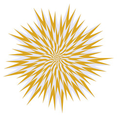 An abstract psychedelic spiral swirl shape design element.