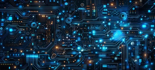 Fototapeta premium Digital Nexus: Abstract Vector Background of Technological Code and Science