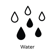 Water vector icon